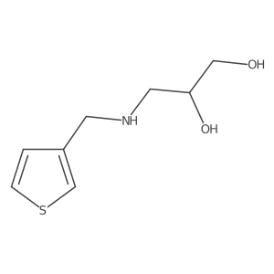 (2R)-3-{[(thiophen-3-yl)methyl]amino}propane-1,2-diol结构式