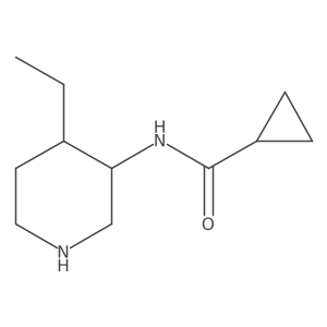 N-(4-ethylpiperidin-3-yl)cyclopropanecarboxamide Structure