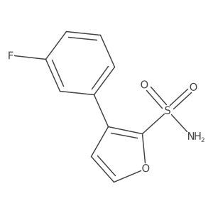 3-(3-Fluorophenyl)furan-2-sulfonamide Structure