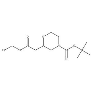 Tert-butyl 2-[2-(chloromethoxy)-2-oxoethyl]morpholine-4-carboxylate Structure
