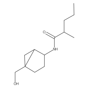 N-[5-(hydroxymethyl)bicyclo[3.1.0]hexan-2-yl]-2-methylpentanamide结构式