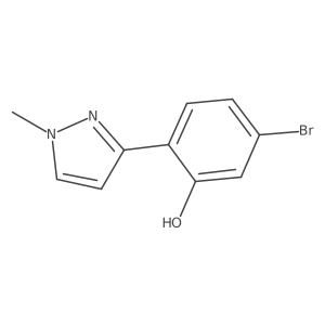 5-bromo-2-(1-methyl-1H-pyrazol-3-yl)phenol Structure