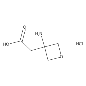 2-(3-Aminooxetan-3-yl)acetic acid hydrochloride结构式