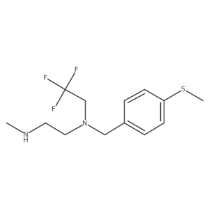 [2-(Methylamino)ethyl]({[4-(methylsulfanyl)phenyl]methyl})(2,2,2-trifluoroethyl)amine Structure