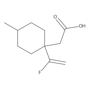 2-[1-(1-Fluoroethenyl)-4-methylcyclohexyl]acetic acid结构式