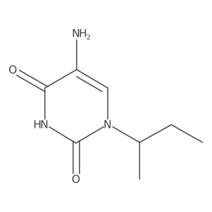5-Amino-1-(butan-2-yl)-1,2,3,4-tetrahydropyrimidine-2,4-dione结构式
