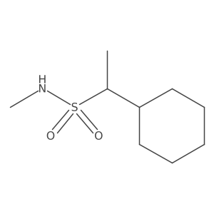 1-cyclohexyl-N-methylethane-1-sulfonamide结构式