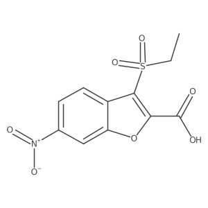 3-(Ethanesulfonyl)-6-nitro-1-benzofuran-2-carboxylic acid结构式