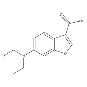 6-(Diethylamino)-1-benzofuran-3-carboxylic acid结构式