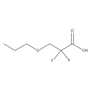 2,2-Difluoro-3-propoxypropanoic acid Structure
