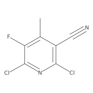 2,6-Dichloro-5-fluoro-4-methylnicotinonitrile Structure
