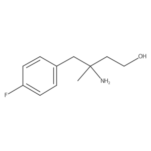 3-Amino-4-(4-fluorophenyl)-3-methylbutan-1-ol结构式