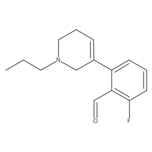 2-Fluoro-6-(1-propyl-1,2,5,6-tetrahydropyridin-3-yl)benzaldehyde Structure