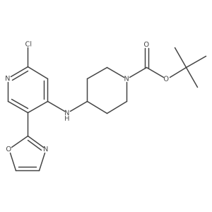 Tert-butyl 4-((2-chloro-5-(oxazol-2-YL)pyridin-4-YL)amino)piperidine-1-carboxylate Structure