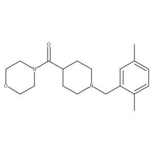 4-{1-[(2,5-Dimethylphenyl)methyl]piperidine-4-carbonyl}morpholine Structure