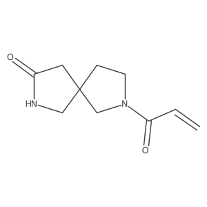2-Prop-2-enoyl-2,7-diazaspiro[4.4]nonan-8-one结构式