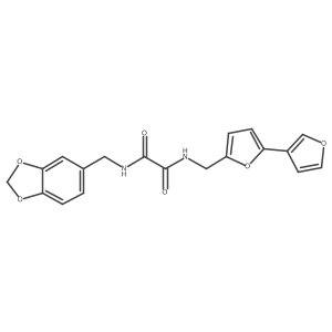 N1-([2,3'-bifuran]-5-ylmethyl)-N2-(benzo[d][1,3]dioxol-5-ylmethyl)oxalamide Structure