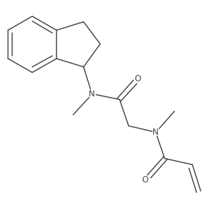 N-{[(2,3-dihydro-1H-inden-1-yl)(methyl)carbamoyl]methyl}-N-methylprop-2-enamide Structure