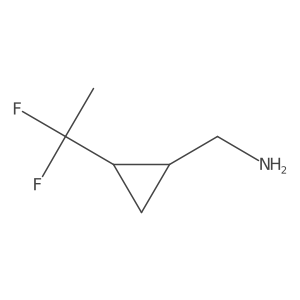 rac-[(1R,2R)-2-(1,1-difluoroethyl)cyclopropyl]methanamine结构式