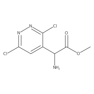 Methyl 2-amino-2-(3,6-dichloropyridazin-4-yl)acetate结构式