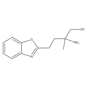2-Amino-4-(1,3-benzothiazol-2-yl)-2-methylbutan-1-ol结构式