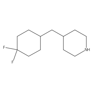 4-[(4,4-Difluorocyclohexyl)methyl]piperidine Structure