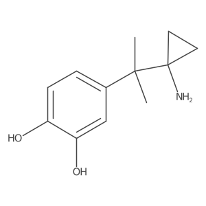 4-[2-(1-Aminocyclopropyl)propan-2-yl]benzene-1,2-diol Structure