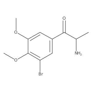 2-Amino-1-(3-bromo-4,5-dimethoxyphenyl)propan-1-one Structure