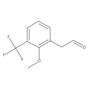 2-[2-Methoxy-3-(trifluoromethyl)phenyl]acetaldehyde Structure