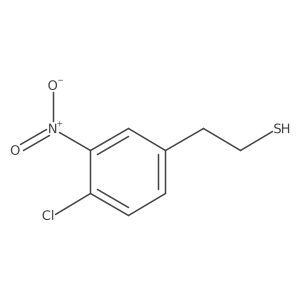 2-(4-Chloro-3-nitrophenyl)ethane-1-thiol结构式