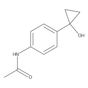 N-[4-(1-hydroxycyclopropyl)phenyl]acetamide结构式