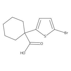 1-(5-Bromothiophen-2-yl)cyclohexane-1-carboxylic acid Structure