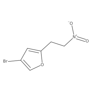 4-Bromo-2-(2-nitroethyl)furan Structure