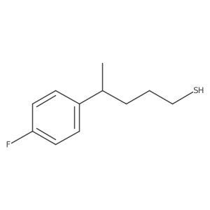 4-(4-Fluorophenyl)pentane-1-thiol Structure