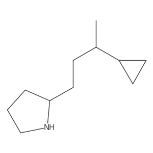2-(3-Cyclopropylbutyl)pyrrolidine Structure
