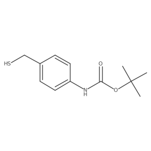 tert-Butyl (4-(mercaptomethyl)phenyl)carbamate结构式