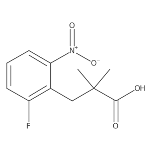 3-(2-Fluoro-6-nitrophenyl)-2,2-dimethylpropanoic acid结构式
