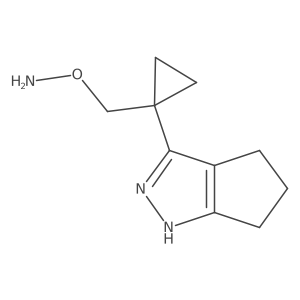 O-[(1-{1H,4H,5H,6H-cyclopenta[c]pyrazol-3-yl}cyclopropyl)methyl]hydroxylamine Structure