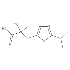 2-Hydroxy-2-methyl-3-[2-(propan-2-yl)-1,3-thiazol-5-yl]propanoic acid Structure