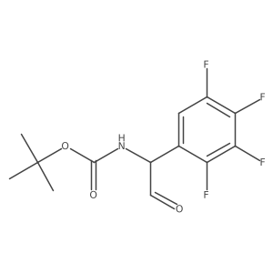 tert-butyl N-[2-oxo-1-(2,3,4,5-tetrafluorophenyl)ethyl]carbamate Structure