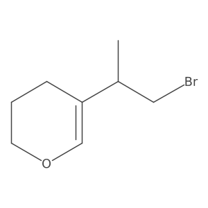 5-(1-bromopropan-2-yl)-3,4-dihydro-2H-pyran Structure