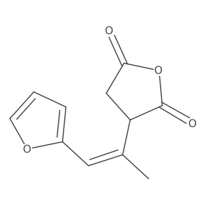 3-[1-(Furan-2-yl)prop-1-en-2-yl]oxolane-2,5-dione结构式