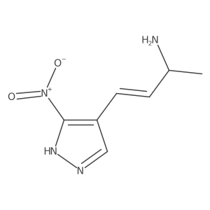 4-(3-nitro-1H-pyrazol-4-yl)but-3-en-2-amine Structure