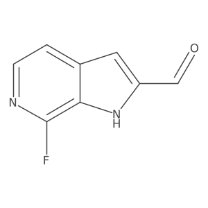 7-fluoro-1H-pyrrolo[2,3-c]pyridine-2-carbaldehyde结构式