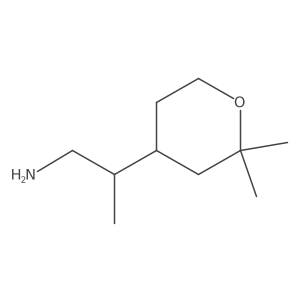 (2R)-2-(2,2-Dimethyloxan-4-yl)propan-1-amine结构式
