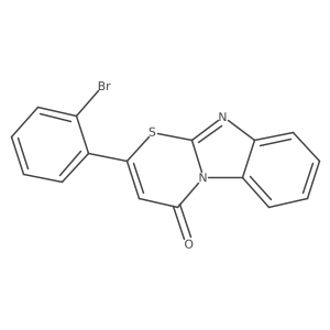 2-(2-Bromophenyl)-4H-benzo[4,5]imidazo[2,1-b][1,3]thiazin-4-one结构式