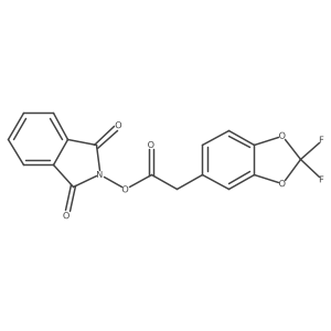 1,3-dioxo-2,3-dihydro-1H-isoindol-2-yl 2-(2,2-difluoro-1,3-dioxaindan-5-yl)acetate Structure