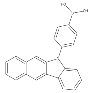 (4-(5H-Benzo[b]carbazol-5-yl)phenyl)boronic acid Structure