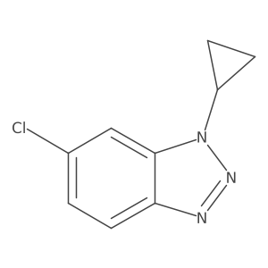 6-chloro-1-cyclopropyl-1H-1,2,3-benzotriazole结构式