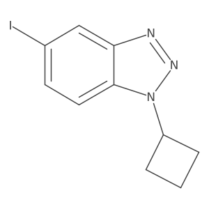 1-cyclobutyl-5-iodo-1H-1,2,3-benzotriazole Structure